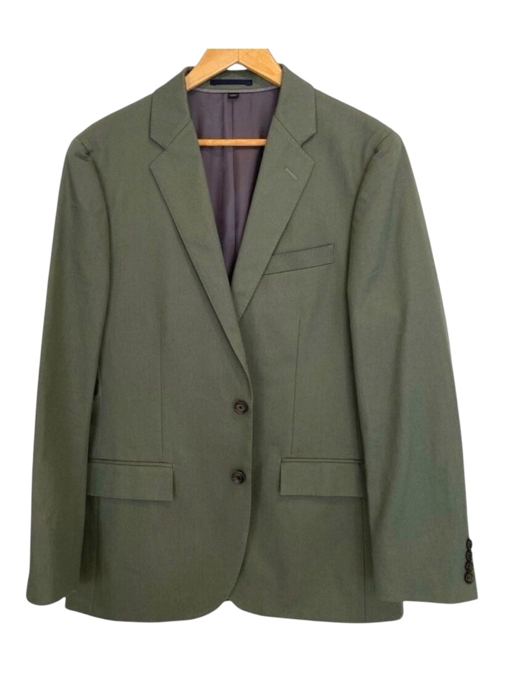 NWT J.Crew Ludlow Blazer Duca Visconti Cotton Sage Green Slim Fit 41R